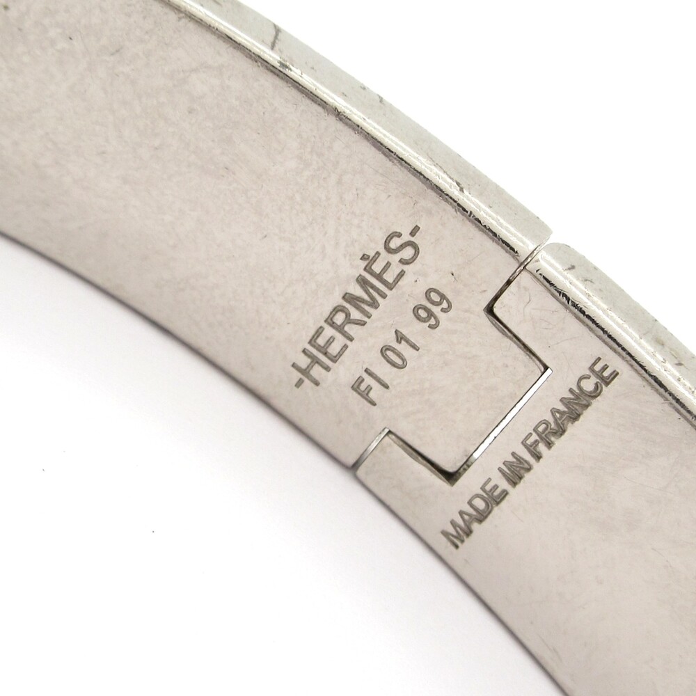 Hermès Clic H Bangle Silver Pink Multi Hardware Patent Leather - Picture 4 of 6